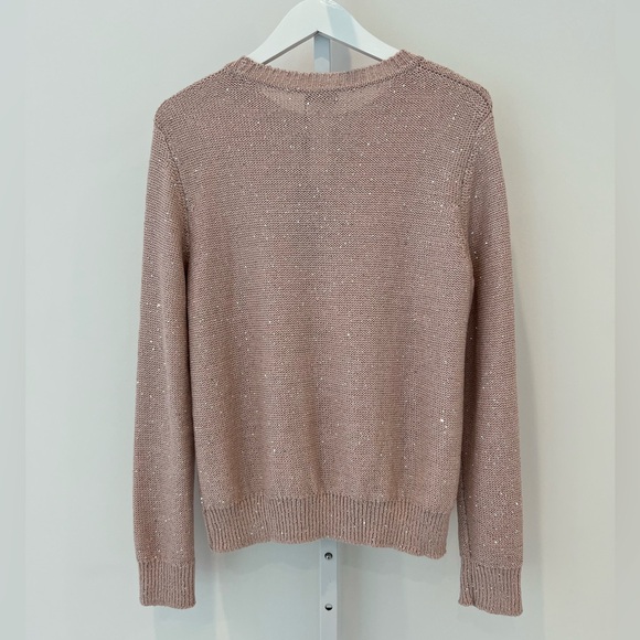 AKRIS LINEN SEQUINS LILY PULLOVER SWEATER SIZE US 14 NWTS! - Picture 10 of 15